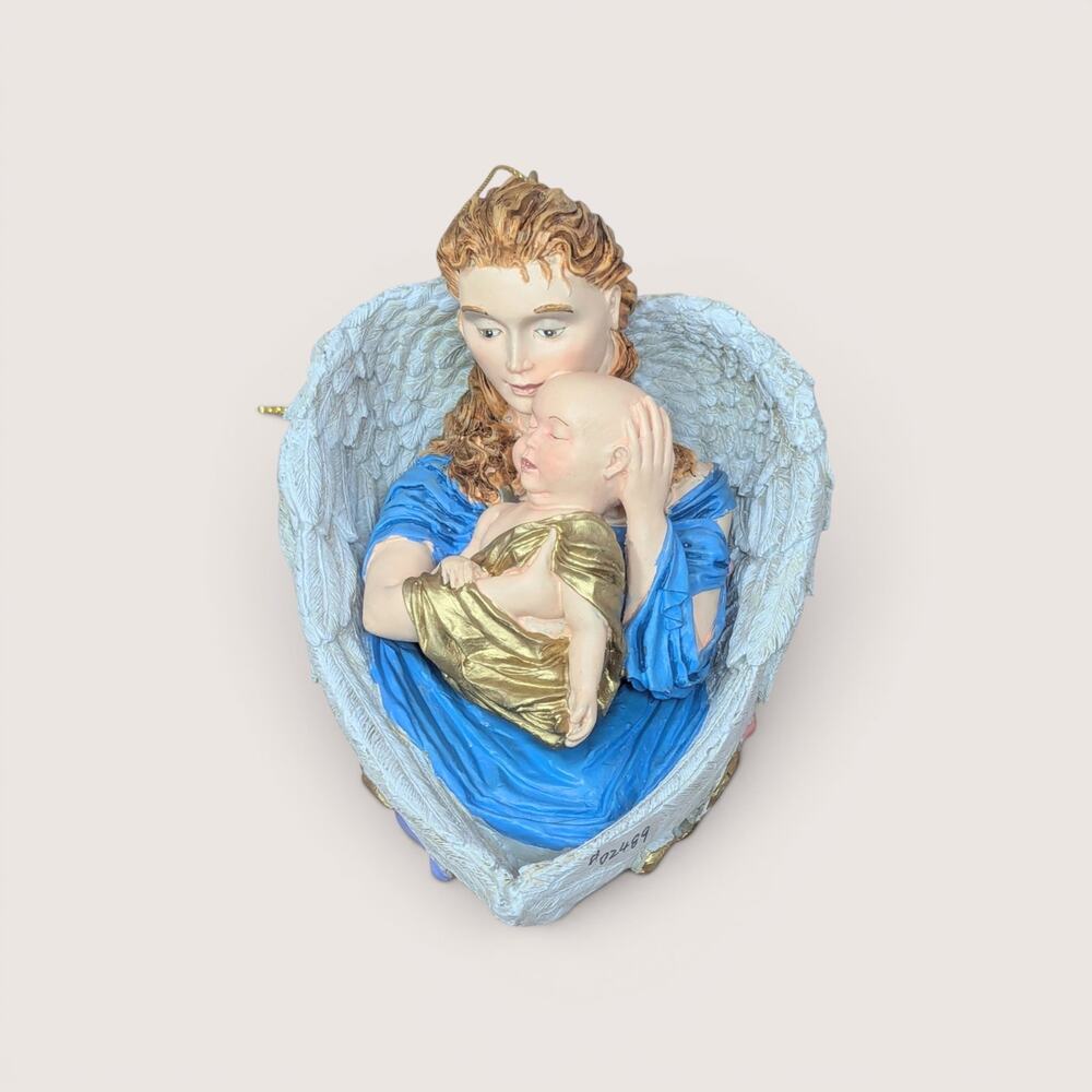Vintage Mark Klaus Angels Among Us Resin Ornament